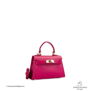 Poseta Piele Thea Baby - FUCSIA