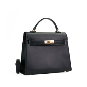 Poseta Piele Thea Slim Mini - NEGRU