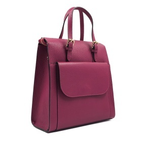 Rucsac Piele Alessa - FUCSIA