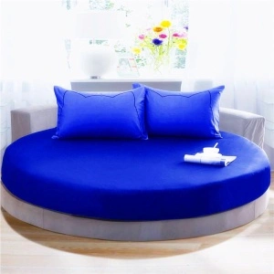 Set husă pentru pat rotund 200 cm diametru + 2 fețe de pernă 50x70cm - Img 2