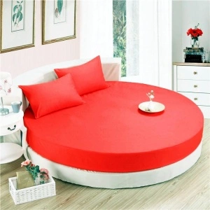 Set husă pentru pat rotund 210 cm diametru + 2 fețe de pernă 50x70cm