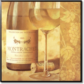 Tablou bucatarie vinuri - Montrachet