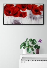 Tablou flori living - Pavot d Hiver III - Img 2