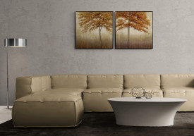 Tablou living copaci- Cinnabar