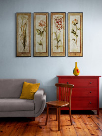 Tablou living flori - Freesia Panel