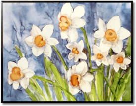 Tablou living flori - Narcisi