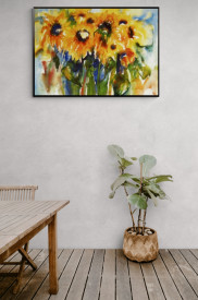 Tablou living flori - Sonnenblumen