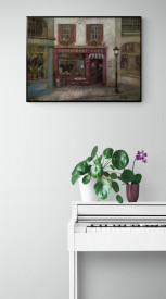 Tablou living magazin retro - Setting for Two