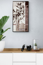 Tablou living - Silver Bamboo II