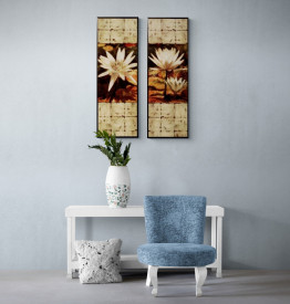 Tablou living tema Asia - Waterlily Panel I - Img 4
