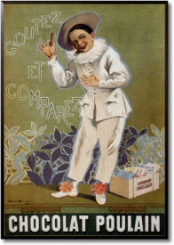 Tablou reclama vintage - Chocolat Poulain 1898