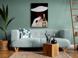 Tablou reclama vintage - Linherr Vermouth Bianco - Img 2