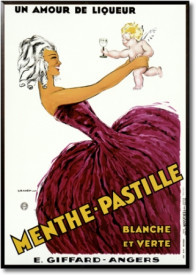 Tablou reclama vintage - Menthe Pastille