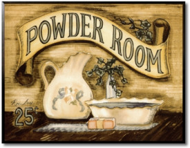 Tablou baie - Powder Room