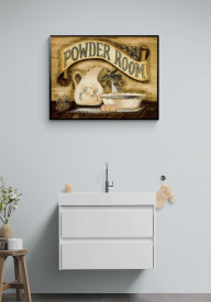 Tablou baie - Powder Room