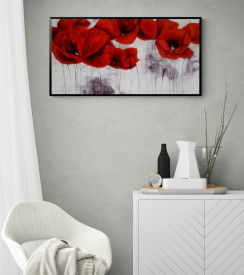 Tablou flori living - Pavot d Hiver III - Img 3