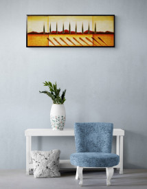 Tablou living copaci - Italian Cypress
