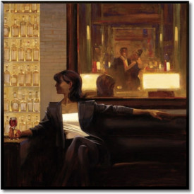 Tablou living cuplu - Amber Glow II