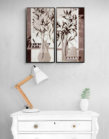 Tablou living - Silver Bamboo II