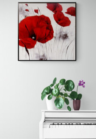 Tablou flori living - Pavot d Hiver V - Img 2