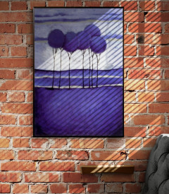 Tablou living copaci - Dusky Landscape II