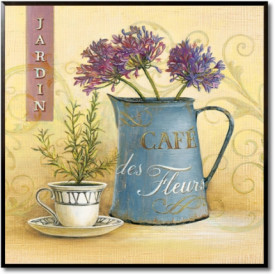 Tablou living flori - Cafe des Fleurs