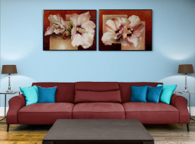 Tablou living flori - Hibiscus II - Img 3