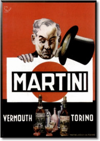 Tablou reclama vintage - Martini Vermouth Torino 1930