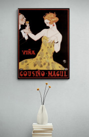 Tablou reclama vintage - Vina Cousino Magul