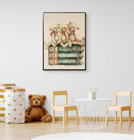 Tablou vintage camere copii - Three Bears - Img 2