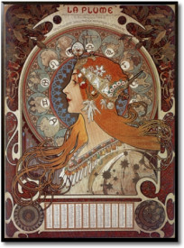 Tablou vintage - Zodiac, calendar for the year 1898
