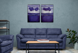 Tablou living copaci - Dusky Landscape II