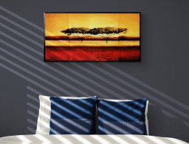 Tablou living copaci - Kenya