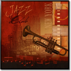 Tablou living muzica - Jazz Club