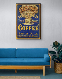 Tablou reclama vintage - Crescent Roasted Coffee - Img 2