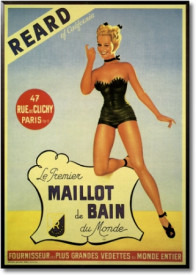 Tablou reclama vintage - Reard le Premier Maillot de Bain