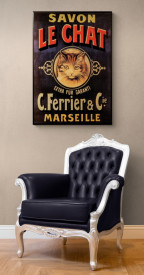 Tablou reclama vintage - Savon Le Chat - Img 2