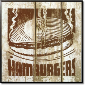 Tablou vintage bucatarie - Hamburgers