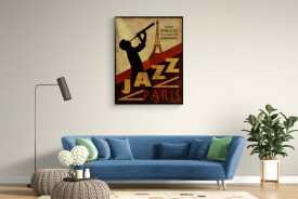 Tablou vintage muzica - Jazz in Paris, 1970 - Img 3