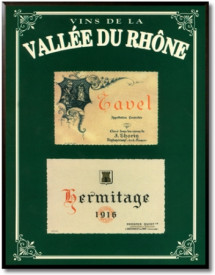 Tablou vintage vinuri - Vins de la Valee Du Rhone II