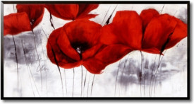 Tablou flori living - Pavot d Hiver IV