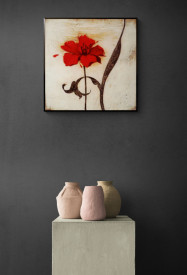 Tablou living flori - Scarlet Bloom - Img 2