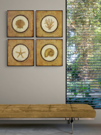 Tablou living tema marina - Glamour Coral