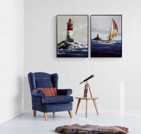 Tablou living tema marina - Les Pierres Noires