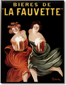 Tablou reclama vintage - Biere de La Fauvette