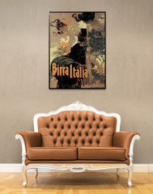 Tablou reclama vintage - Birra Italia Milano - Img 2