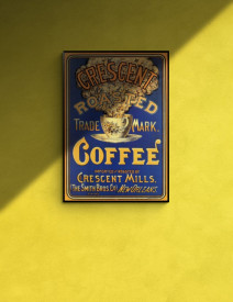 Tablou reclama vintage - Crescent Roasted Coffee - Img 3