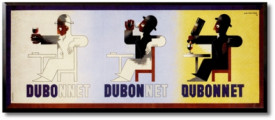 Tablou reclama vintage - Dubo Dubon Dubonnet 1932
