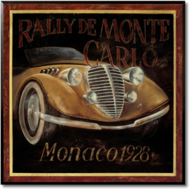 Tablou vintage masini - Monaco ,1928