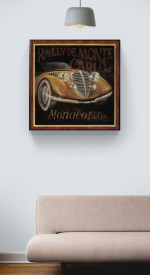 Tablou vintage masini - Monaco ,1928 - Img 2